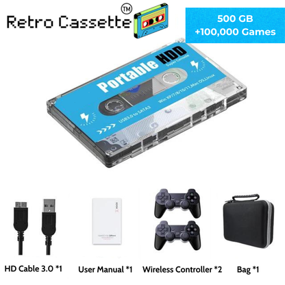 Retro Cassette Gaming Console