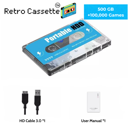 Retro Cassette Gaming Console