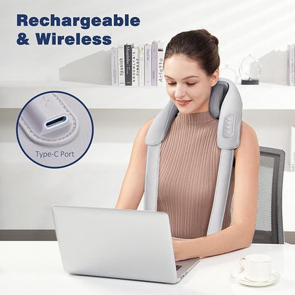 RelaxoWave™ Cordless Neck Massager with Heat